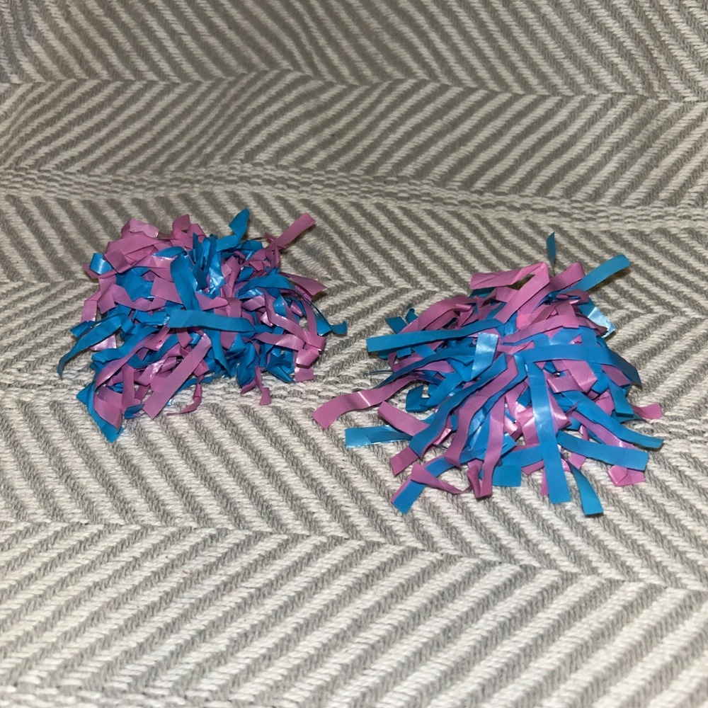 Cheerleader MAXIE Doll Hasbro Replacement Pompoms Vintage '80s Purple Blue E4